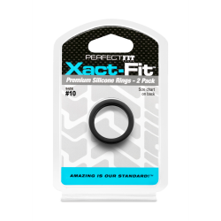 Perfect Fit Lot de 2 Cockrings Xact-Fit n°10 - Diamètre 25mm